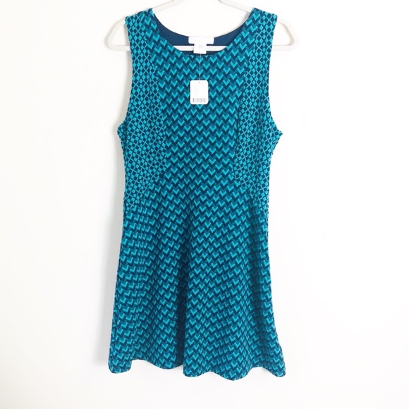 Urban Outfitters Dresses & Skirts - Urban Outfitters Teal Chevron Sleeveless Dress